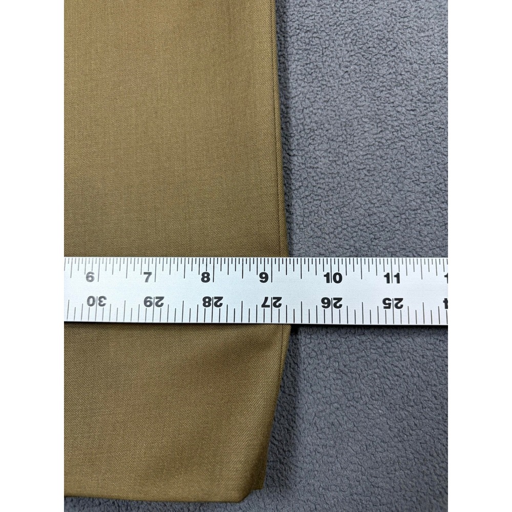 Hart Schaffner Marx Dress Pants Mens 34 Brown Pleated USA Made - Picture 2 of 8